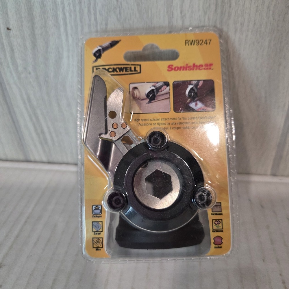 Rockwell RW9247 SoniCrafter SoniShear High Speed Scissor cuts material to 5/16"